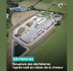 canicule : déchèteries 2026