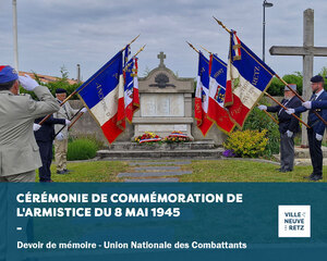 Commémoration de l'Armistice du 8 mai 1945