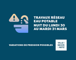 Info travaux-Réseau d'eau potable 2026