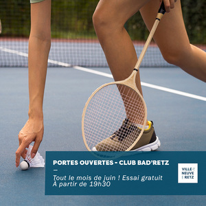 Le club BAD’RETZ  - portes ouvertes juin 2026